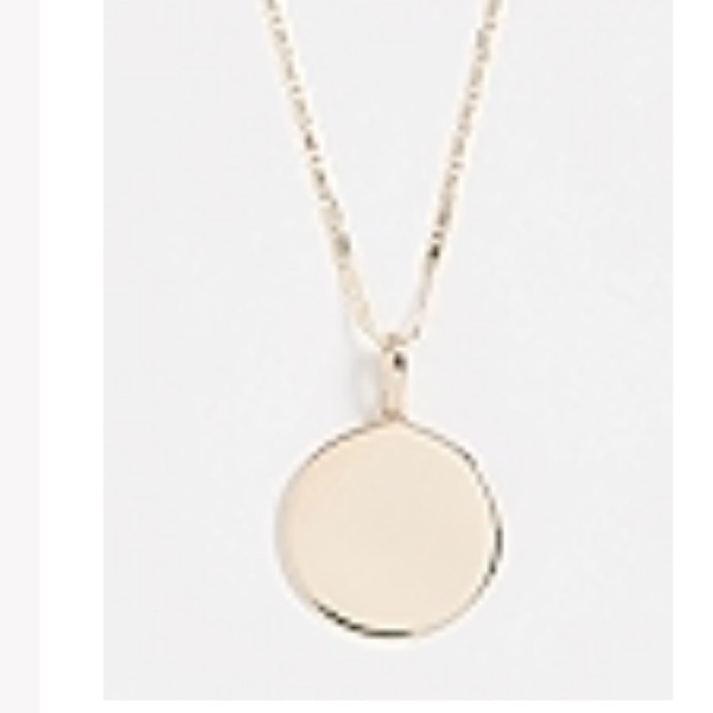 Lana Jewelry 14k Disc Necklace on 18” Chain
